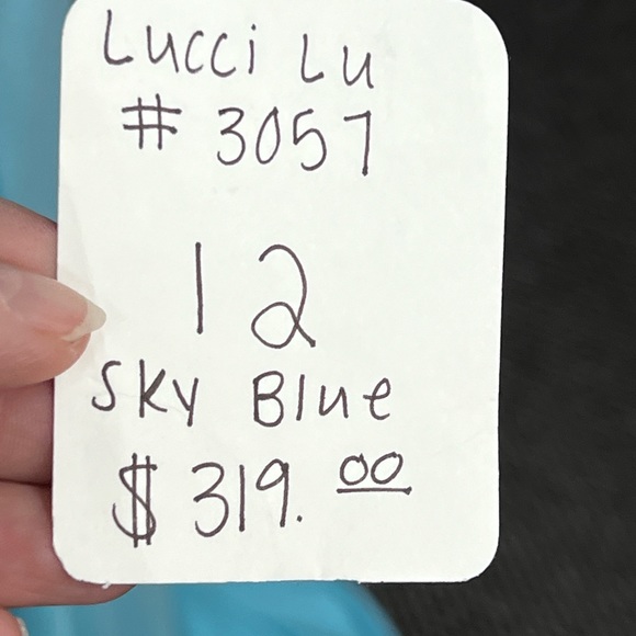 Lucci Lu sky blue formal New with tags #3057 - Picture 8 of 9